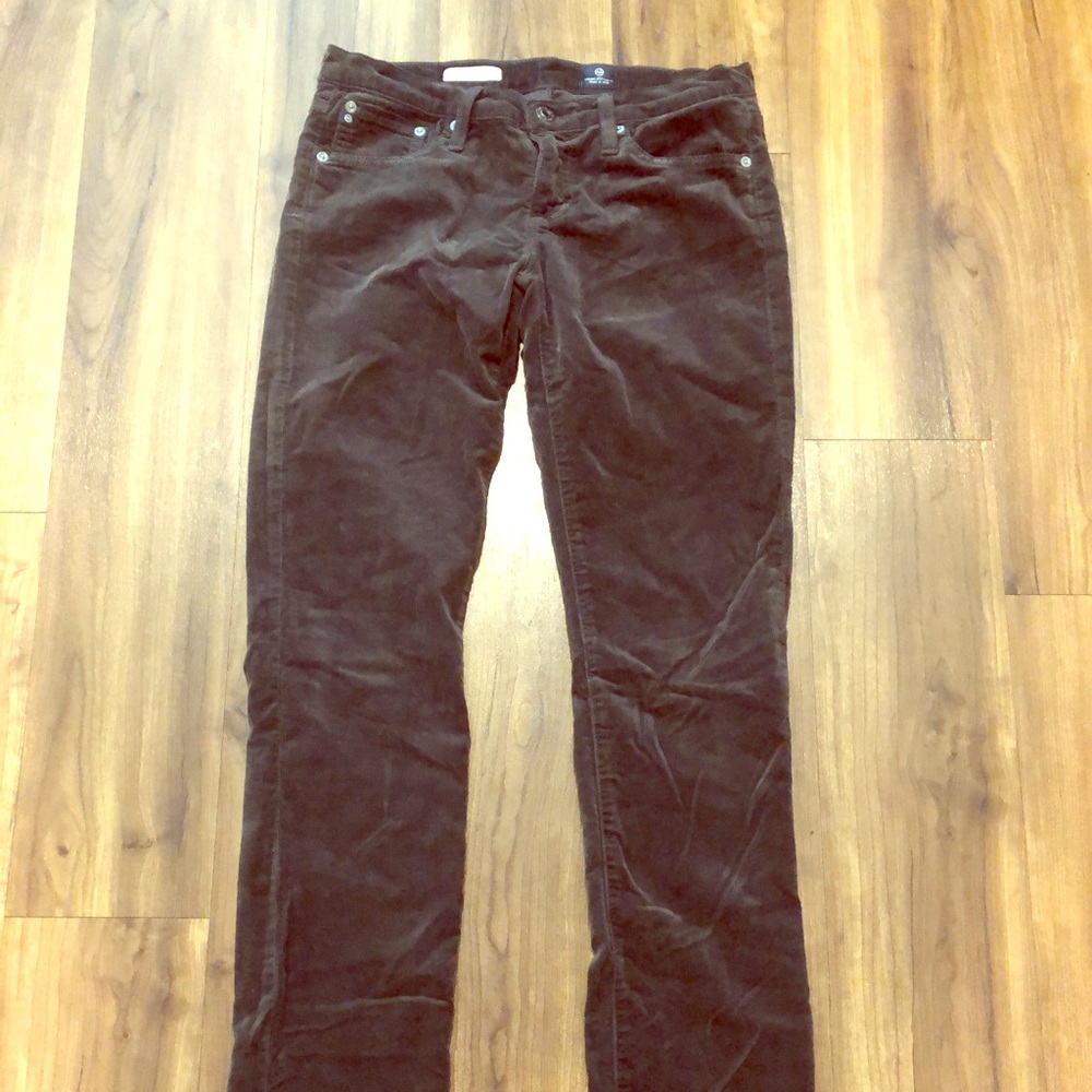 AG light corduroy boot cut pants